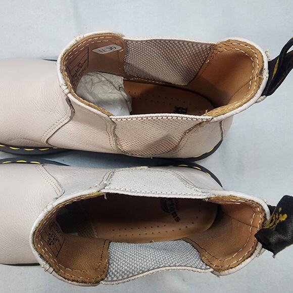 Dr. Martens Women's 2976 Virginia Leather Chelsea Boots Size 8 Ash Taupe - Picture 7 of 8